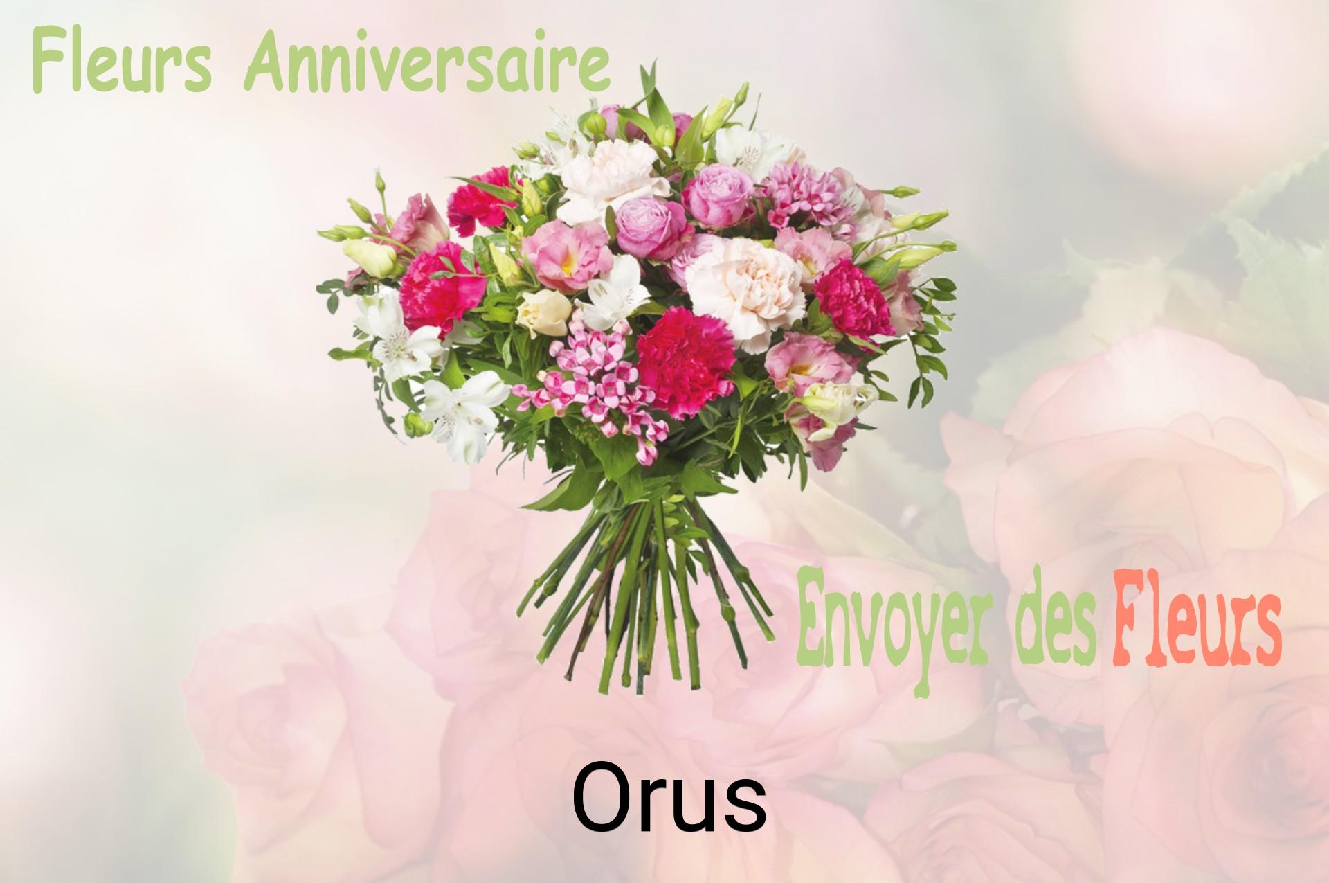 Bouquet de fleurs d’anniversaire livré à Orus